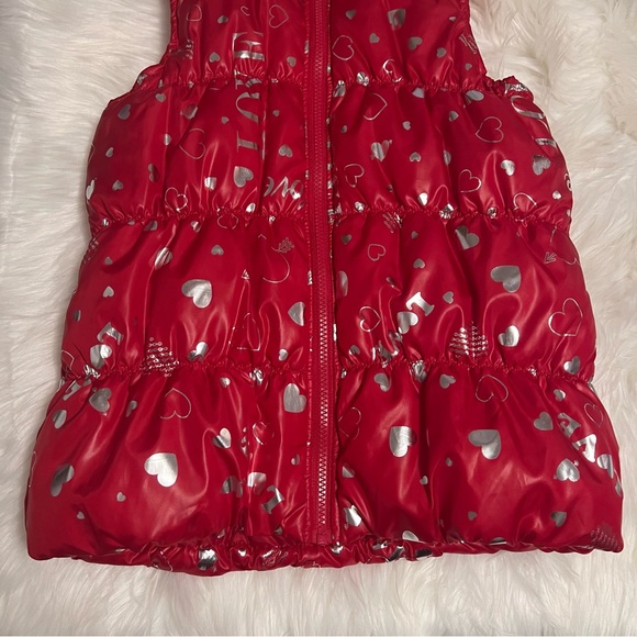 Girls red and silver vest size L 10/12 in girls. Great condition - Picture 6 of 10